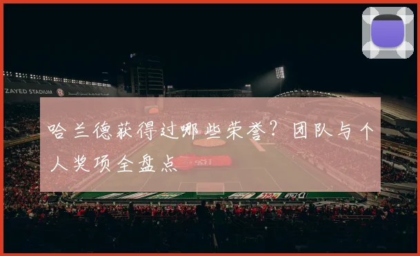 哈兰德获得过哪些荣誉?团队与个人奖项全盘点